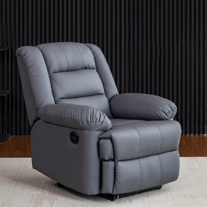 Swivel Rocker Standard Recliner Solid Color Manual Recliner Chair