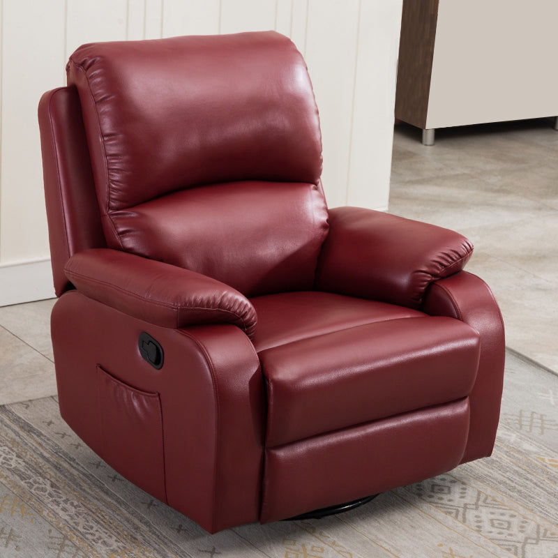 Contemporary Home Theater Recliner Metal Solid Color Indoor Standard Manual-Push Botton