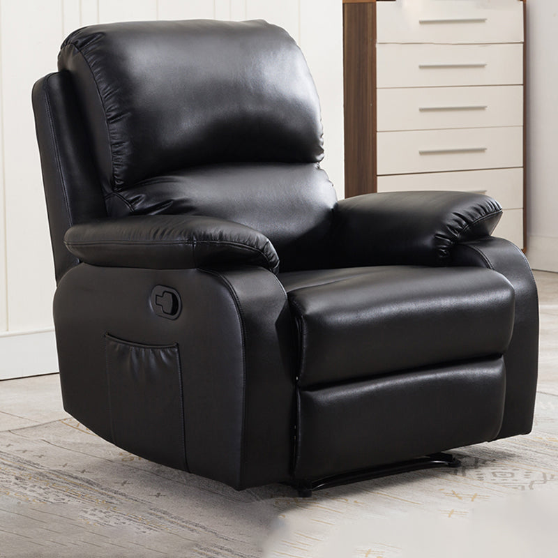 Contemporary Home Theater Recliner Metal Solid Color Indoor Standard Manual-Push Botton