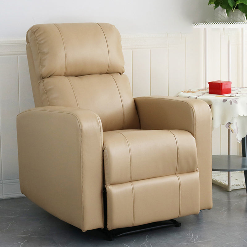 Contemporary Home Theater Recliner Metal Solid Color Indoor Standard Manual-Push Botton