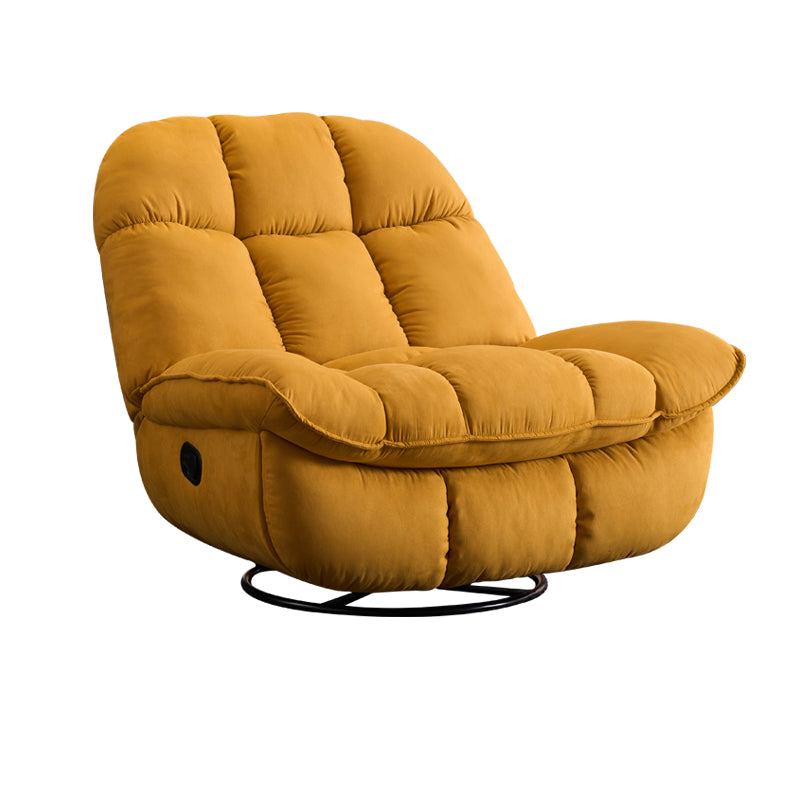 Swivel Rocker Manual Standard Recliner Solid Color Upholstered Recliner Chair