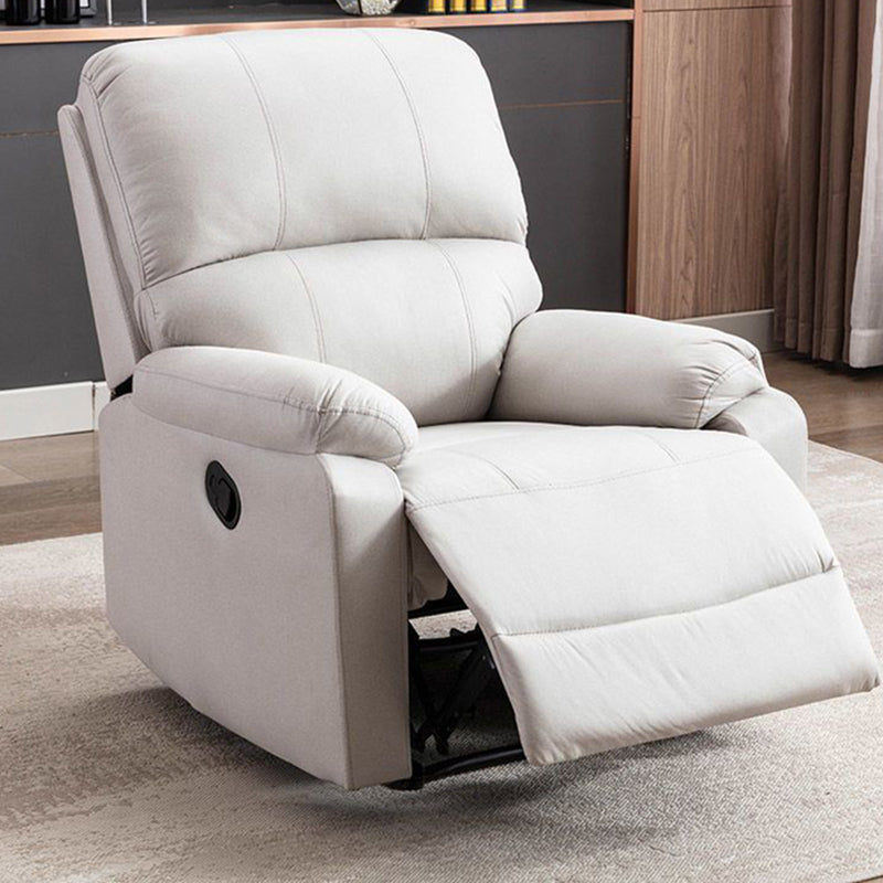 Manial-Push Back Standard Recliner Faux Leather Recliner Chair