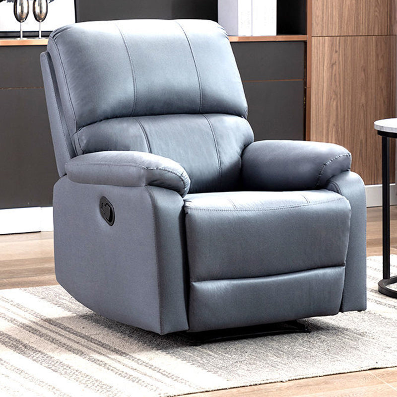 Manial-Push Back Standard Recliner Faux Leather Recliner Chair