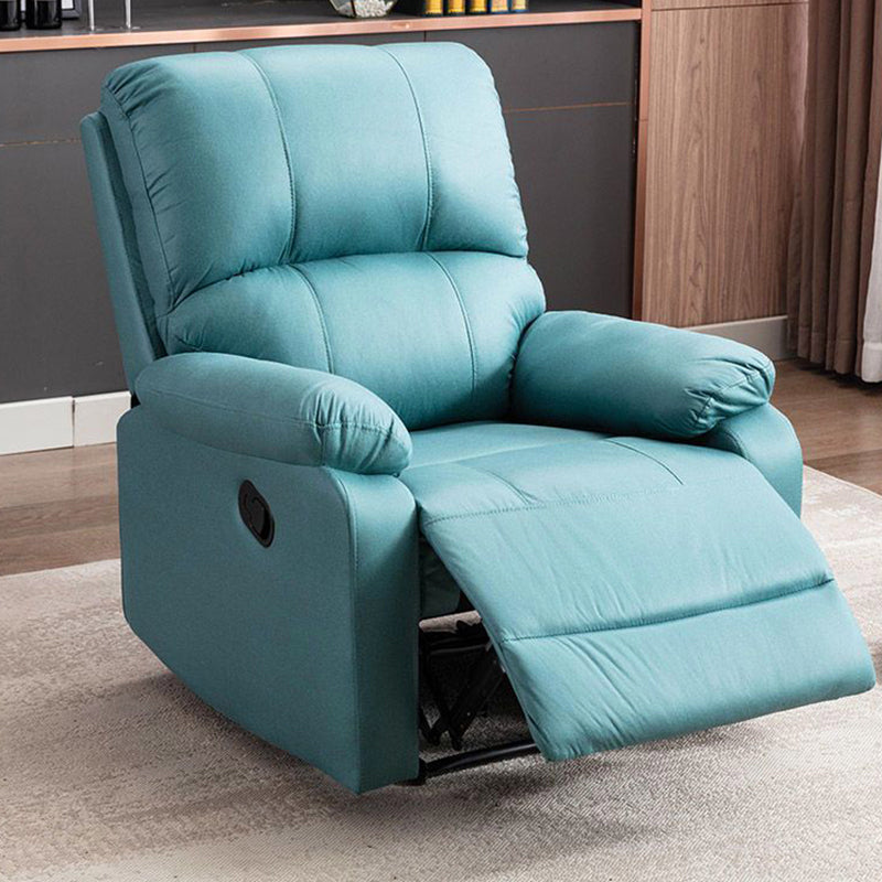 Manial-Push Back Standard Recliner Faux Leather Recliner Chair