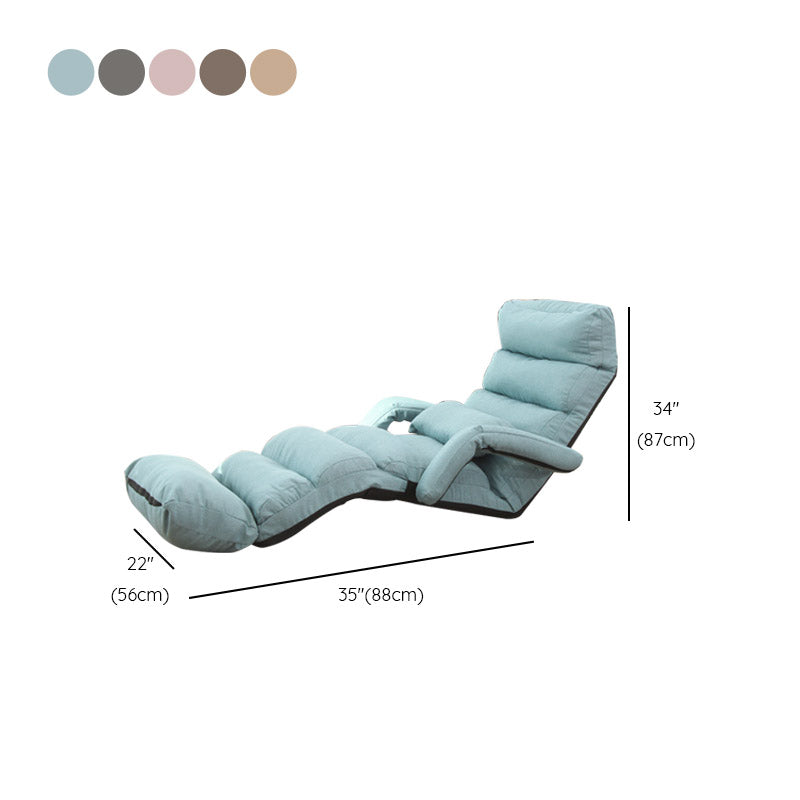 Metal Frame Standard Recliner Solid Color Recliner Chair with Footrest