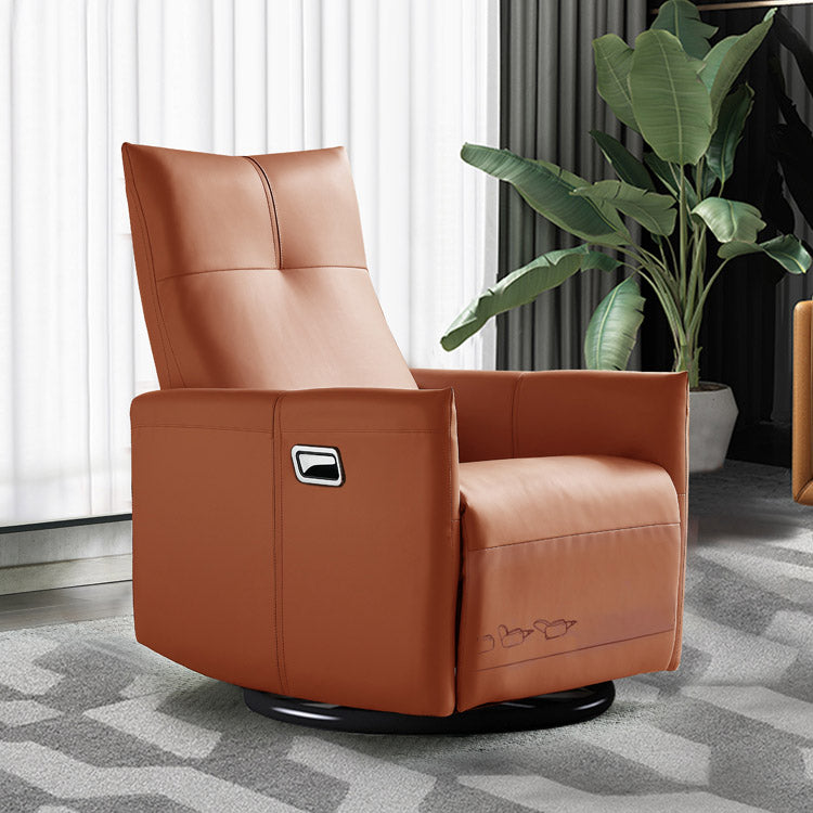 Solid Color Standard Recliner Leather Swivel Rocker Recliner Chair