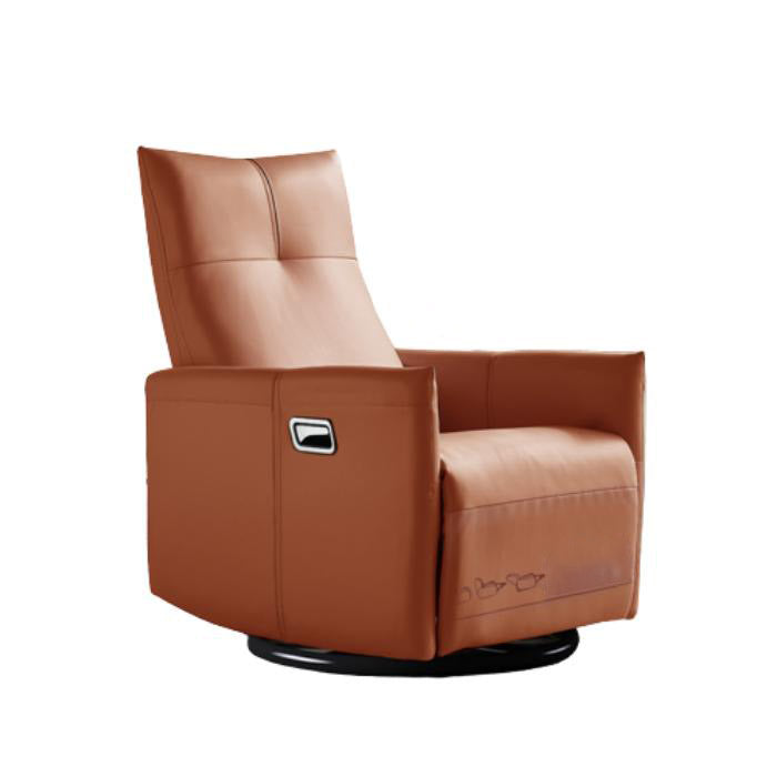 Solid Color Standard Recliner Leather Swivel Rocker Recliner Chair