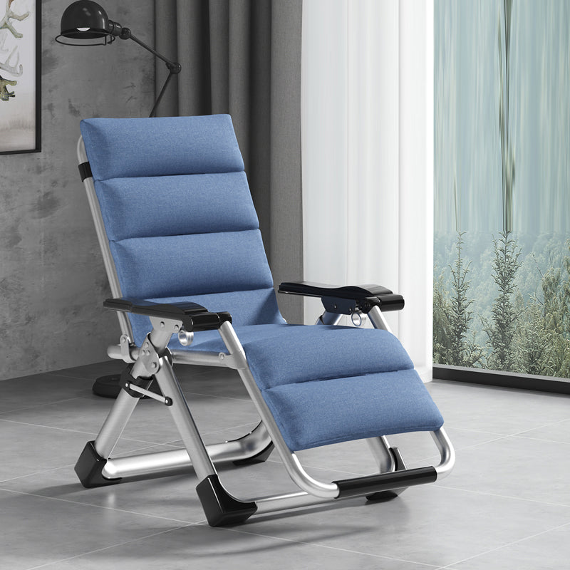 Contemporary Cotton Blend Standard Recliner Foldable Recliner Chair