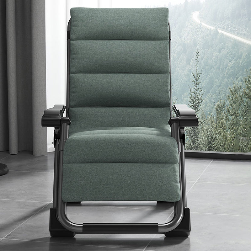 Contemporary Cotton Blend Standard Recliner Foldable Recliner Chair