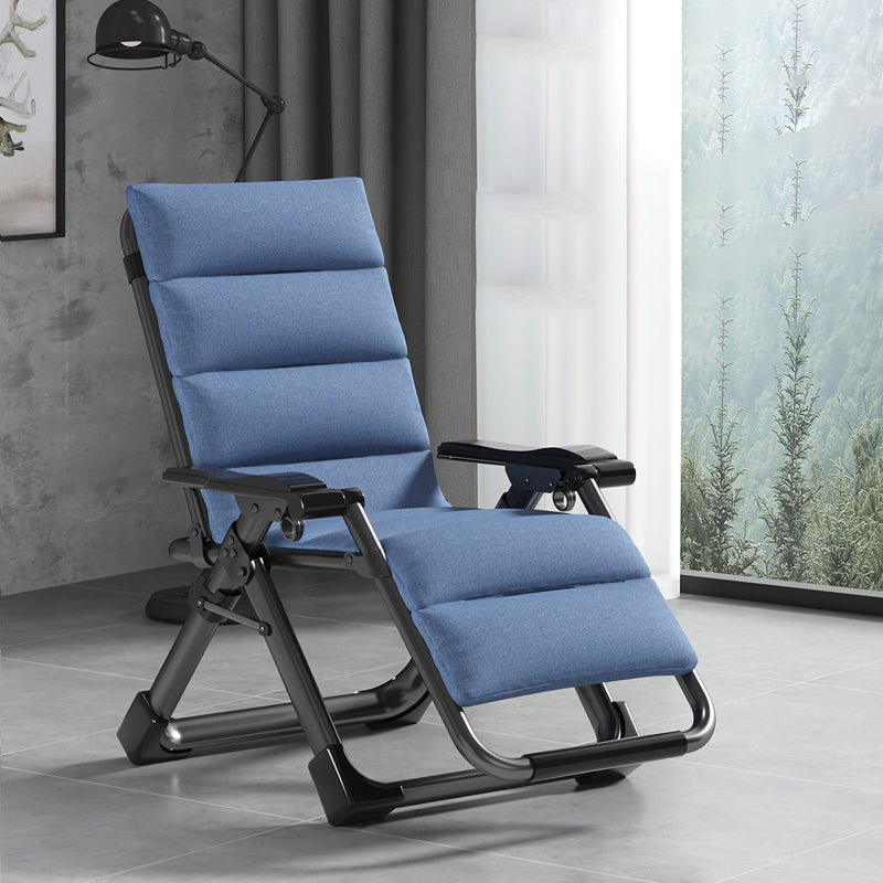 Contemporary Cotton Blend Standard Recliner Foldable Recliner Chair