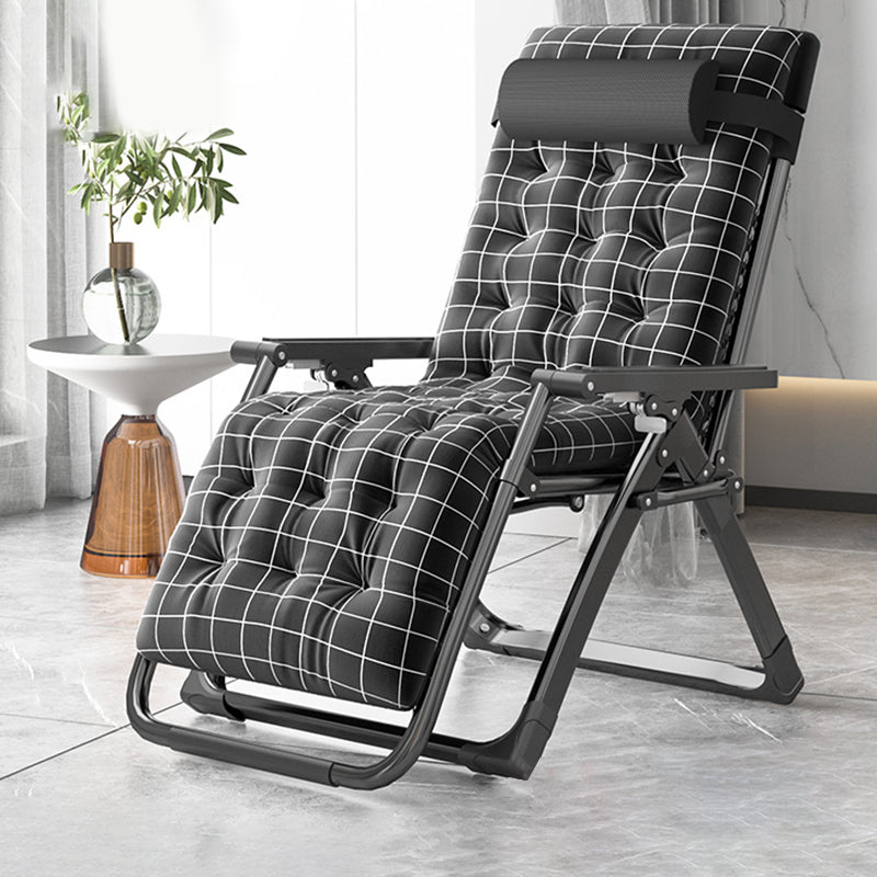 Contemporary Metal Frame Standard Recliner Foldable Recliner Chair