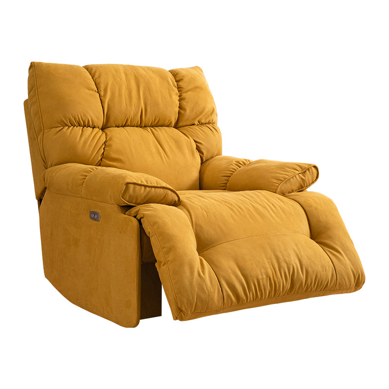 Swivel Rocker Standard Recliner Solid Color Metal Frame Recliner Chair