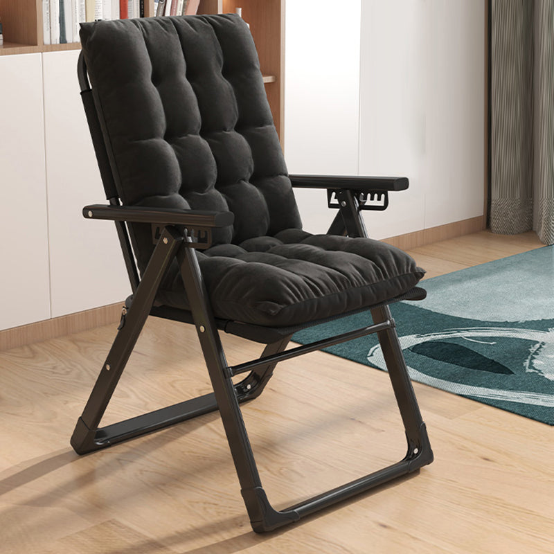 Contemporary Metal Frame Recliner Foldable Recliner Chair with Position Lock