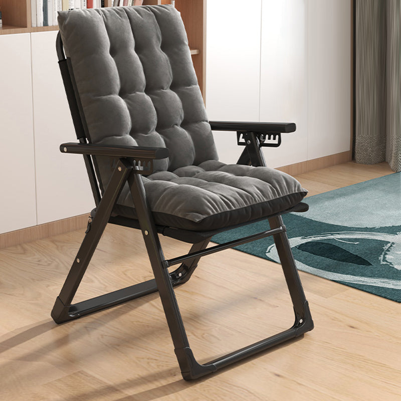 Contemporary Metal Frame Recliner Foldable Recliner Chair with Position Lock