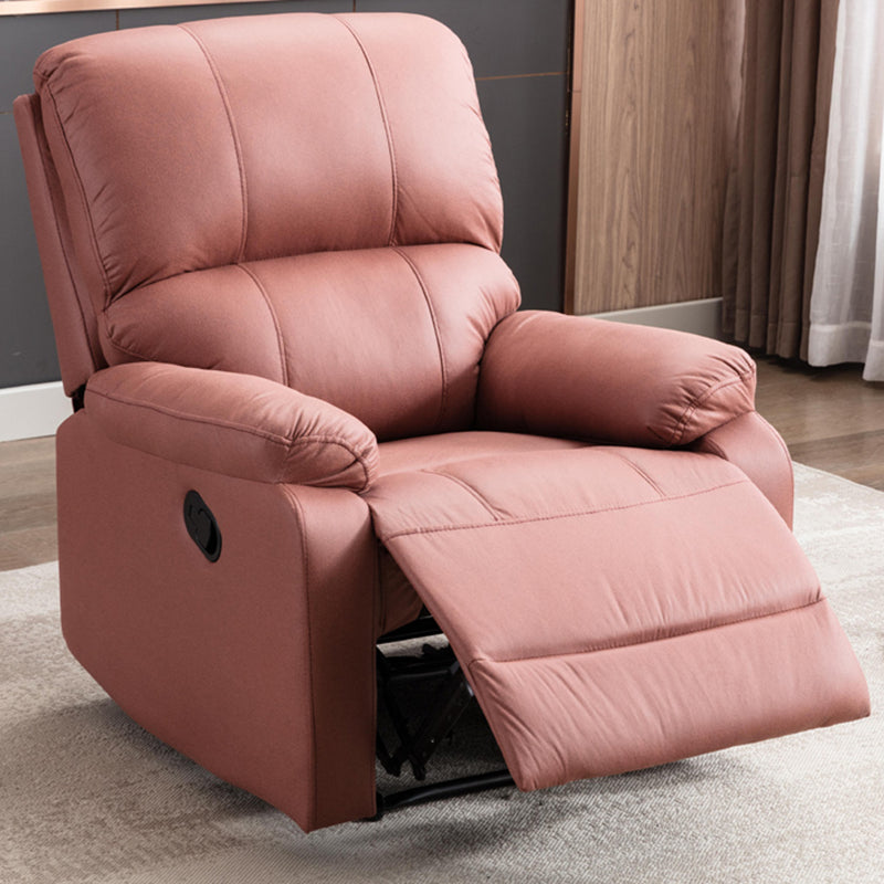 Modern Bonded Leather Standard Recliner with Extended Footrest