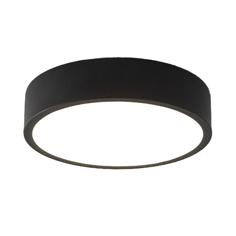 1-Light Round Ceiling Light Modern LED Ceiling Mount Light with Acrylic Shade for Bedroom