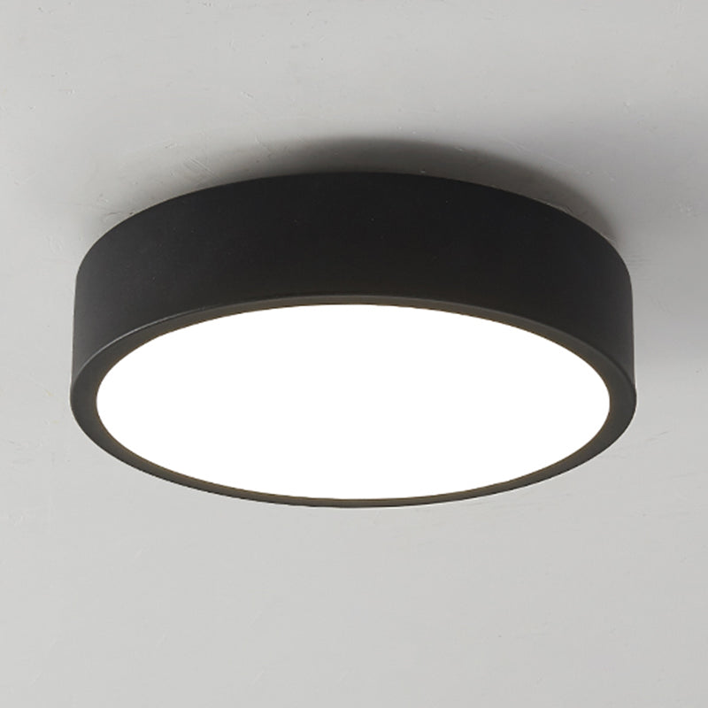 1-Light Round Ceiling Light Modern LED Ceiling Mount Light with Acrylic Shade for Bedroom