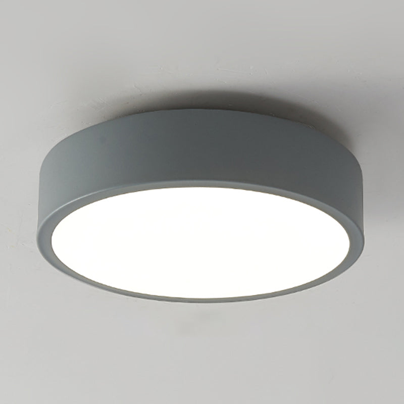 1-Light Round Ceiling Light Modern LED Ceiling Mount Light with Acrylic Shade for Bedroom