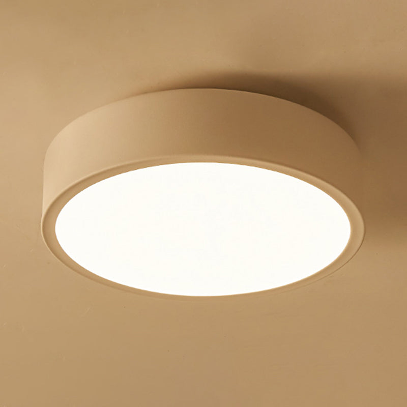 1-Light Round Ceiling Light Modern LED Ceiling Mount Light with Acrylic Shade for Bedroom