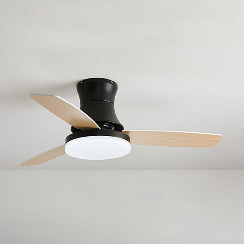 Contemporary Ceiling Fan Light Fixture Colorful LED Ceiling Lamp for Bedroom