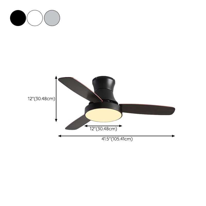 Contemporary Ceiling Fan Light Fixture Colorful LED Ceiling Lamp for Bedroom