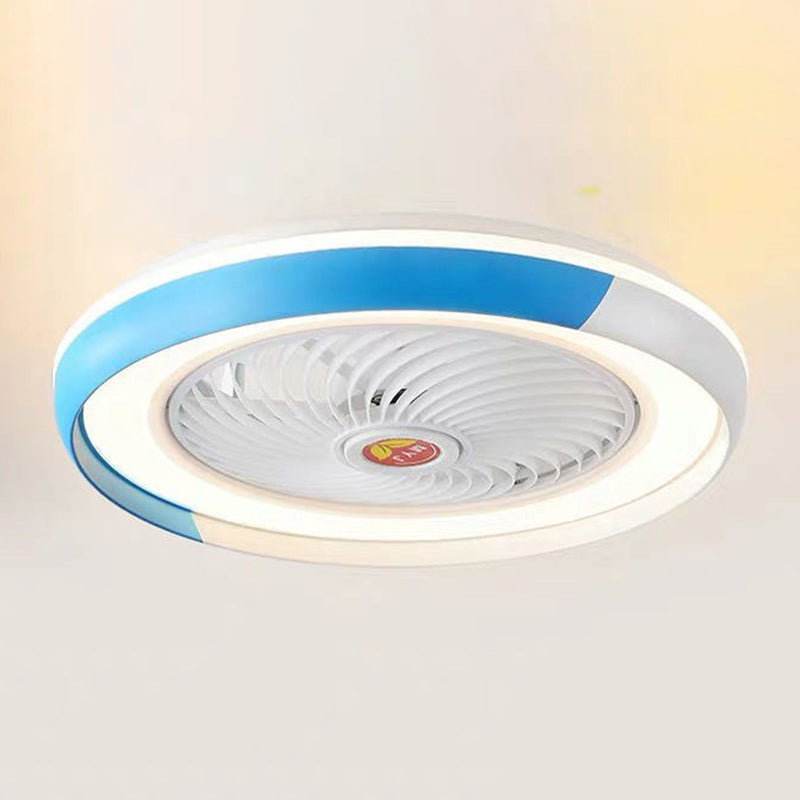 5-Blade Modern Ceiling Fan Metallic Polish Finish Fan with Light for Home