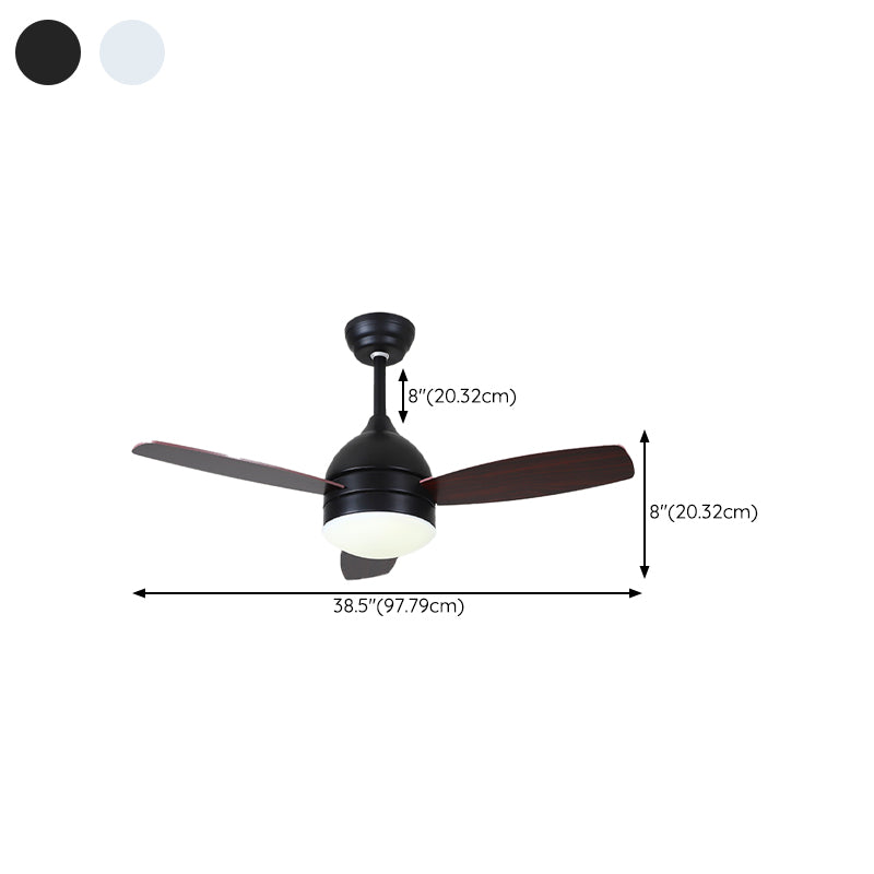 Metal Fan Shape Ceiling Fan Kid Style 1-Light Ceiling Fans Fixtures