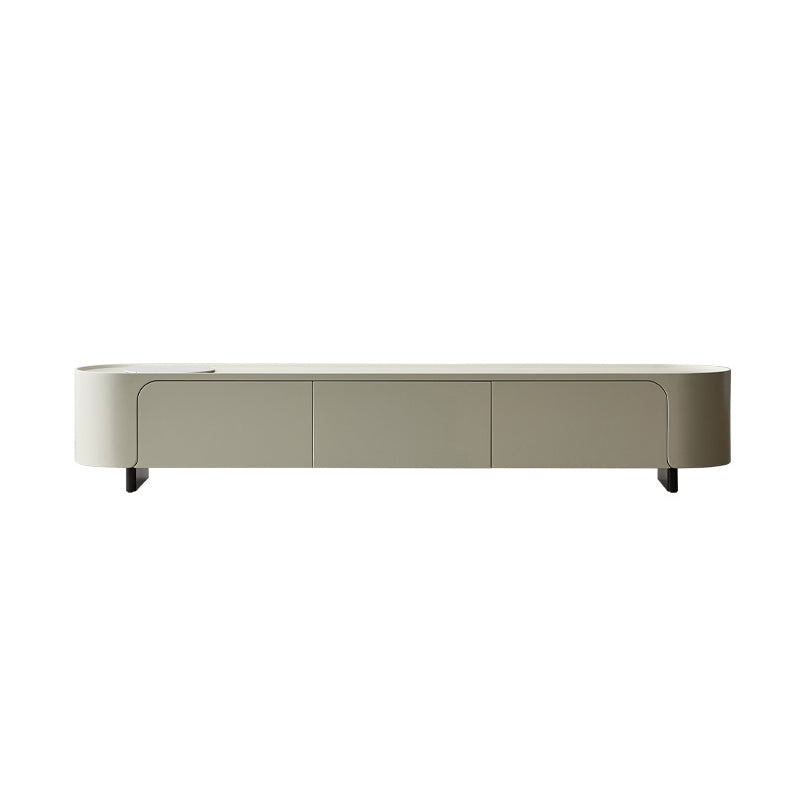 Stone TV Media Console Contemporary Media Console with 3 Drawers