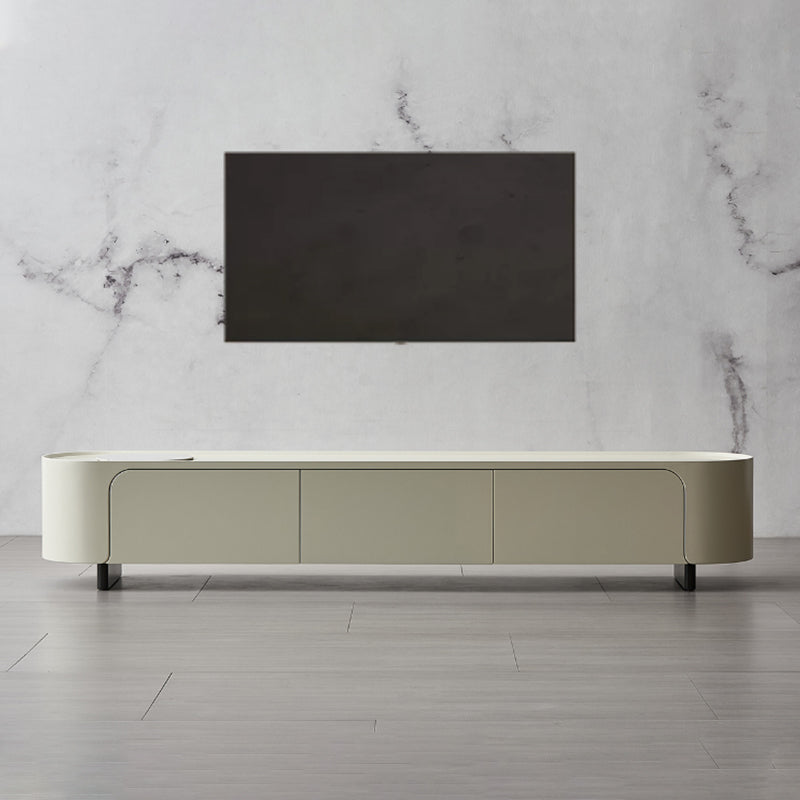 Stone TV Media Console Contemporary Media Console with 3 Drawers