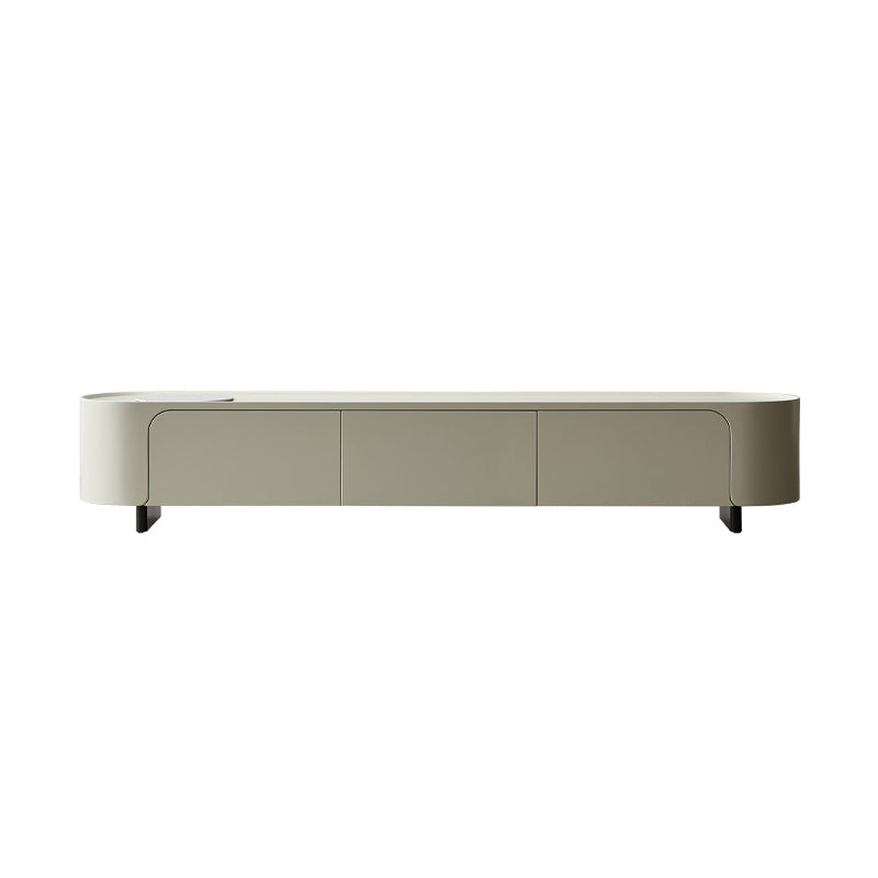 Stone TV Media Console Contemporary Media Console with 3 Drawers