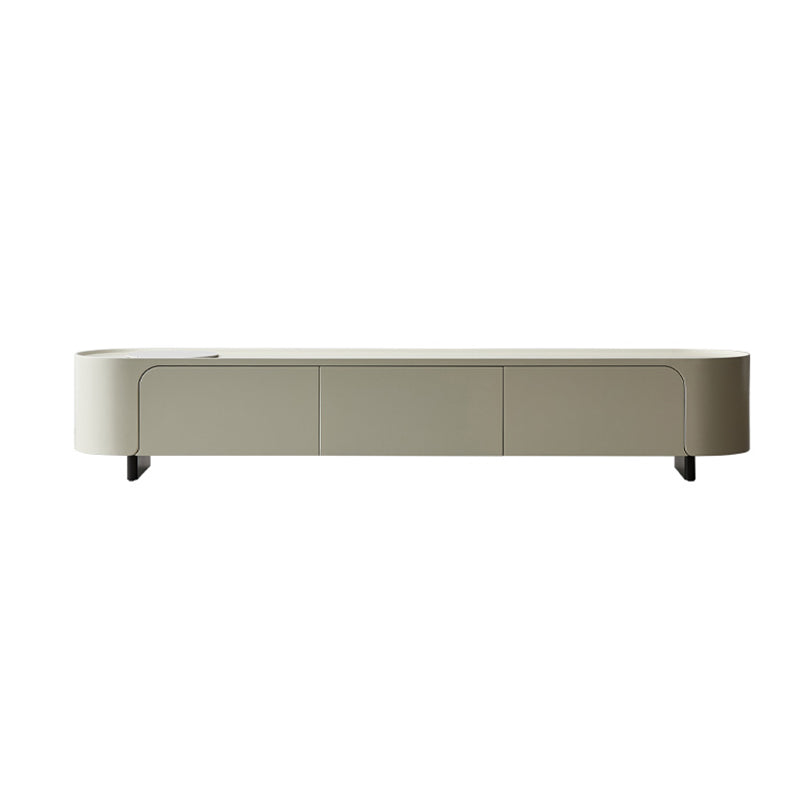 Stone TV Media Console Contemporary Media Console with 3 Drawers