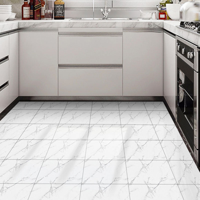 Peel & Stick Vinyl Flooring Smooth Marble Look Vinyl Flooring with Waterproof