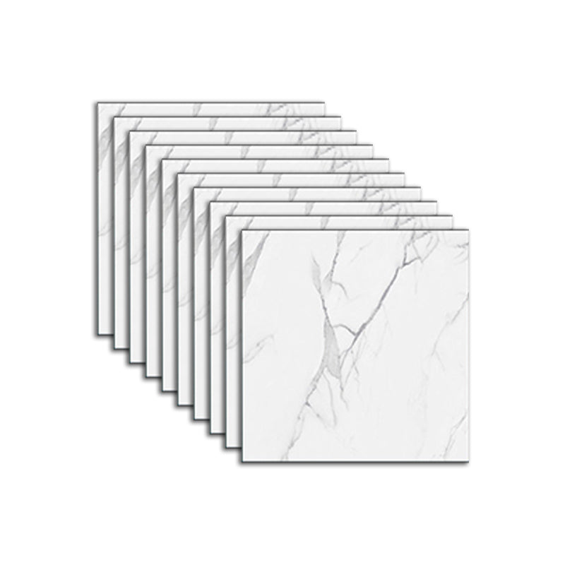 Peel & Stick Vinyl Flooring Smooth Vinyl Flooring with Marble Look