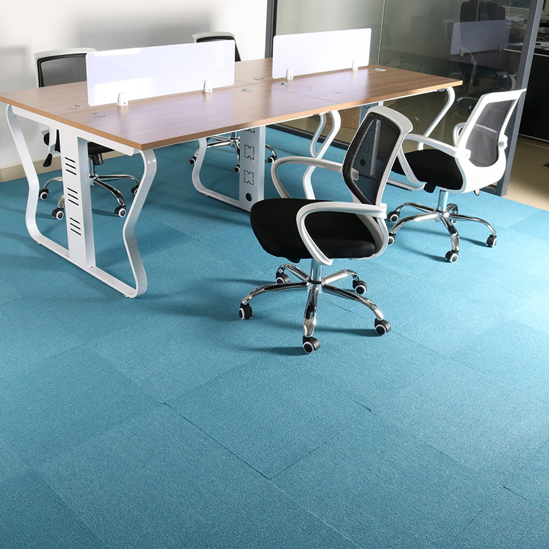 Indoor Carpet Tiles Square Pattern Multi Level Loop Peel and Stick Carpet Tiles