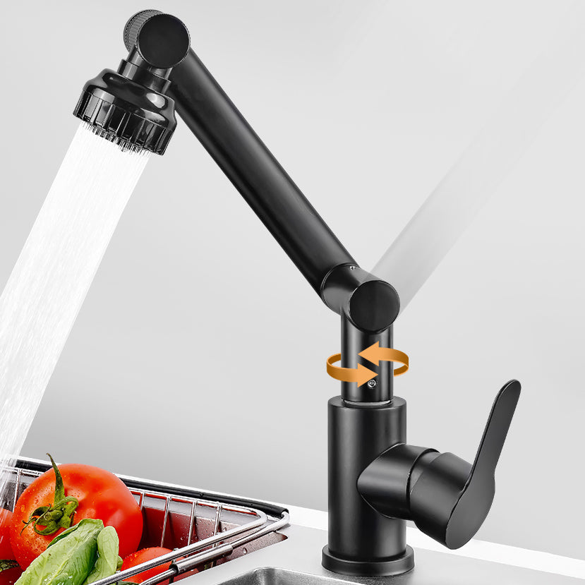 Modern Rotatable Single Lever Switch Kitchen Faucet Low Profile Faucet