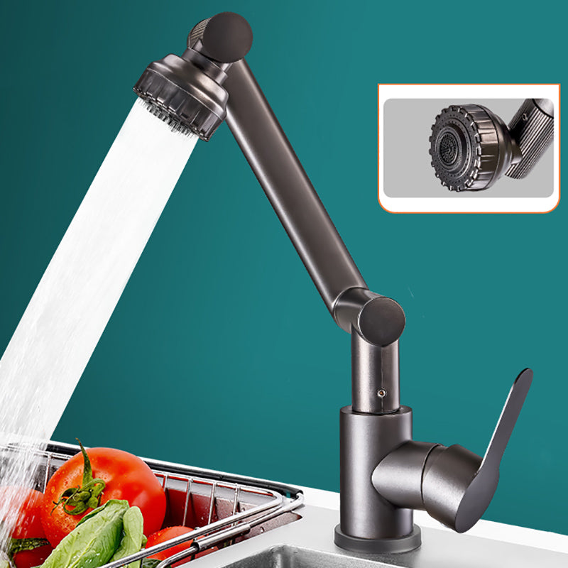 Modern Rotatable Single Lever Switch Kitchen Faucet Low Profile Faucet