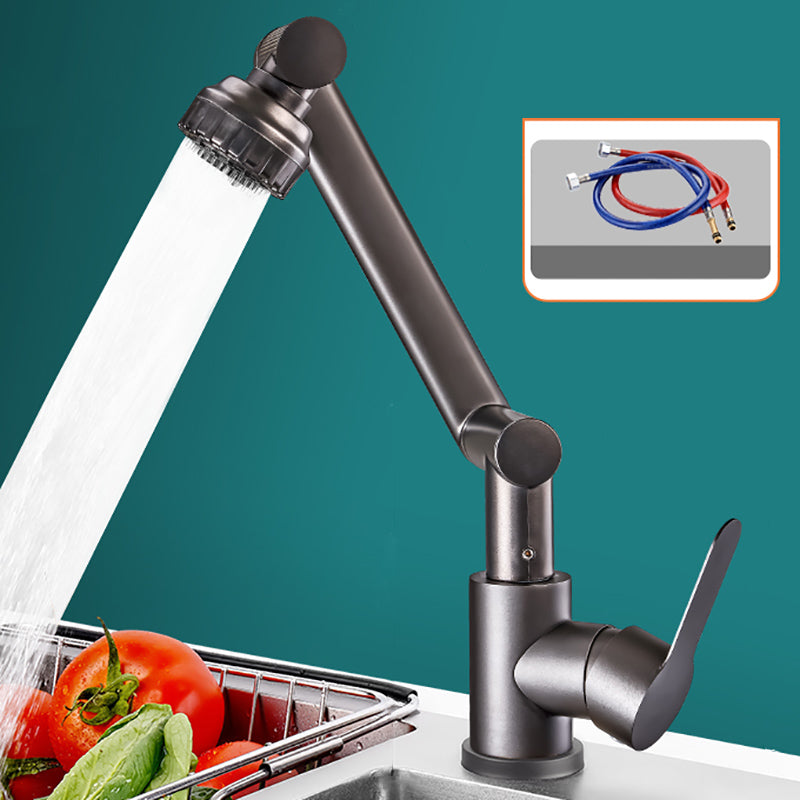 Modern Rotatable Single Lever Switch Kitchen Faucet Low Profile Faucet