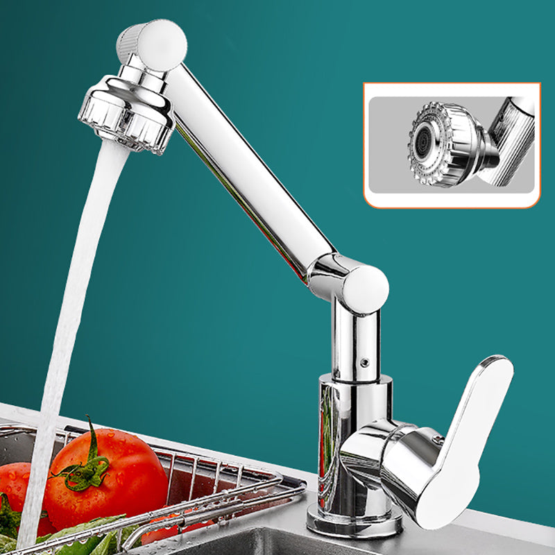 Modern Rotatable Single Lever Switch Kitchen Faucet Low Profile Faucet