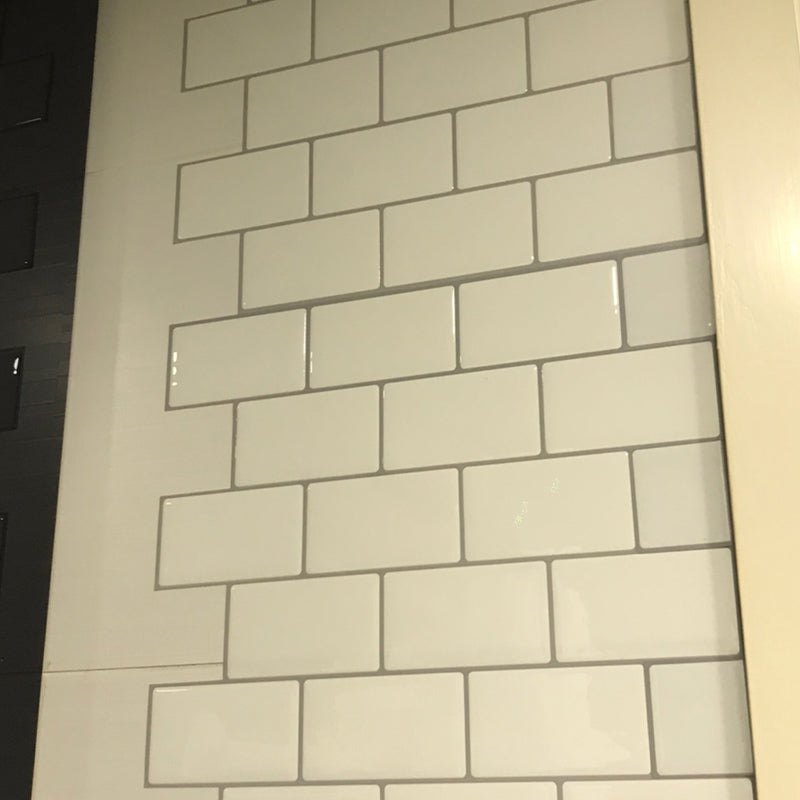 Plastic Peel & Stick Subway Tile Modern Simple Peel & Stick Subway Tile