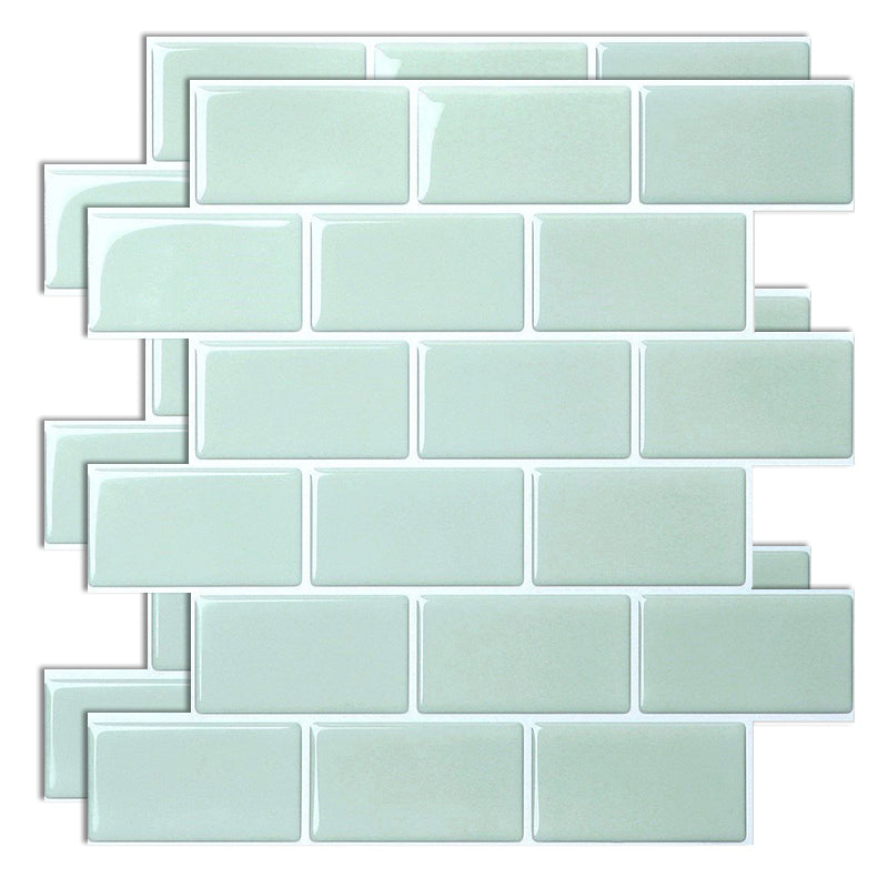 Plastic Peel & Stick Subway Tile Modern Simple Peel & Stick Subway Tile