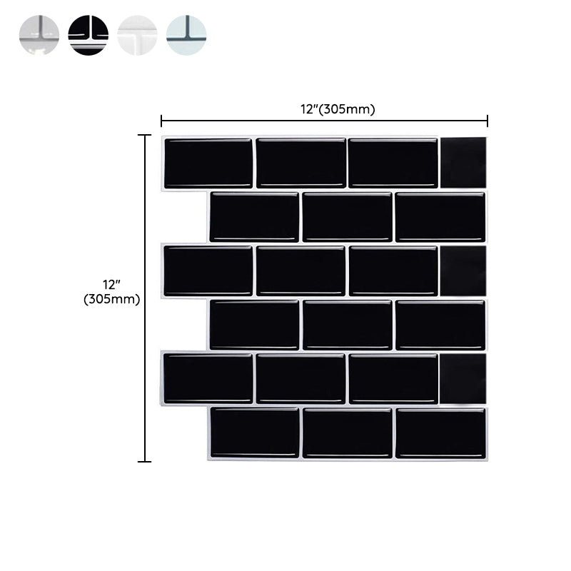 PVC Peel and Stick Tiles Waterproof Peel and Stick Tiles with Square Shape