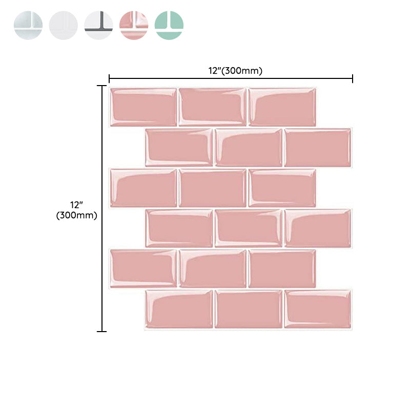 PVC Peel and Stick Tiles Waterproof Peel and Stick Tiles with Square Shape