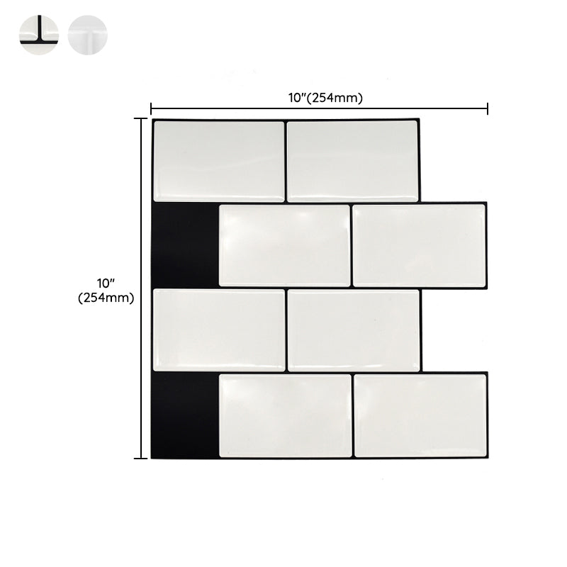 PVC Peel and Stick Tiles Waterproof Peel and Stick Tiles with Square Shape