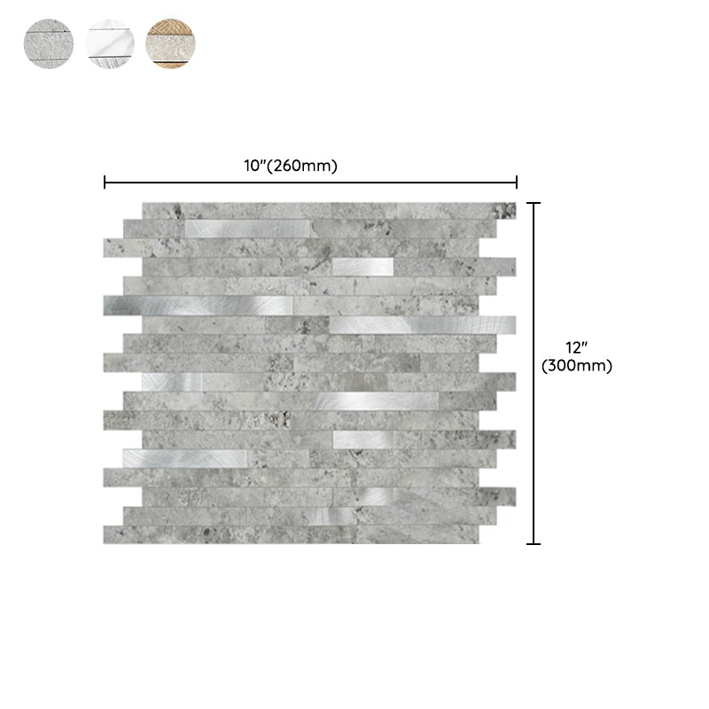 Modern Peel & Stick Subway Tile Waterproof Peel & Stick Subway Tile