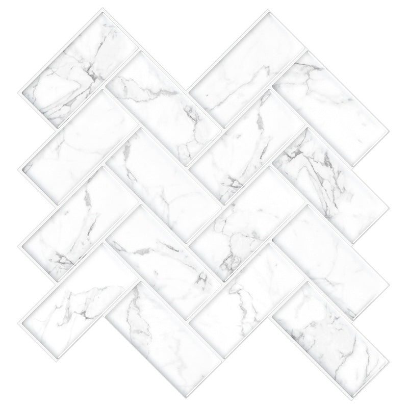 PVC Subway Tile Wallpaper Waterproof Peel and Stick Backsplash Tile