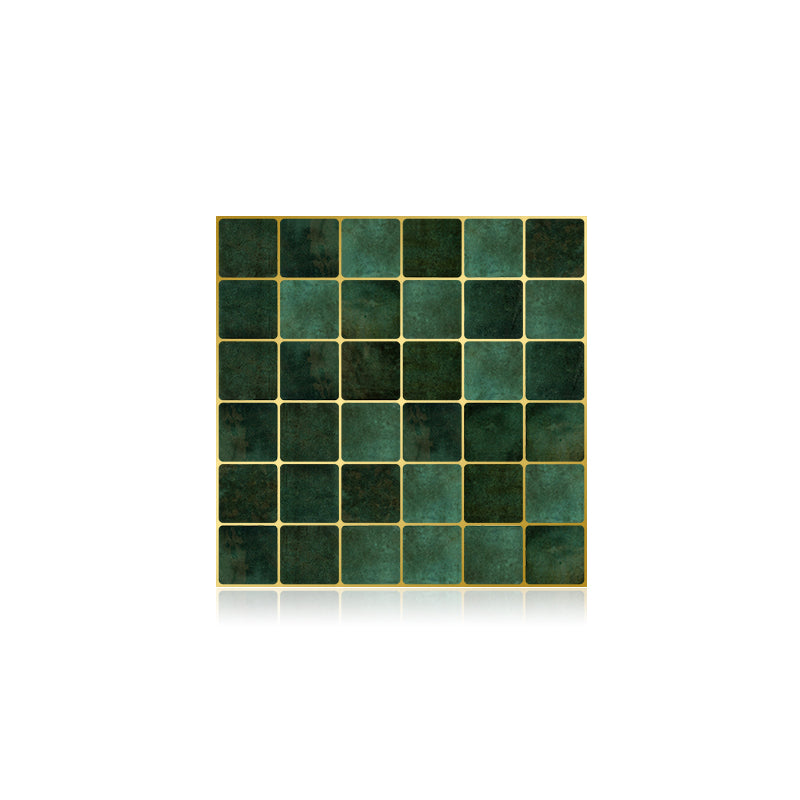 Mosaic Tile Wallpaper PVC Square Shape Peel and Stick Backsplash