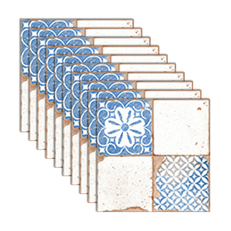 PVC Peel and Stick Backsplash Mosaic Tile Wallpaper with Square Shape