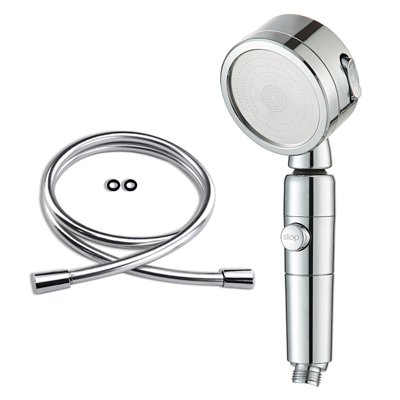 Contemporary 3 Sprays Showerhead Adjustable Spray Pattern Swivel Round Hand Shower