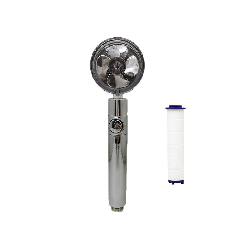 Contemporary Handheld Supercharged Shower Head Round Spray Head