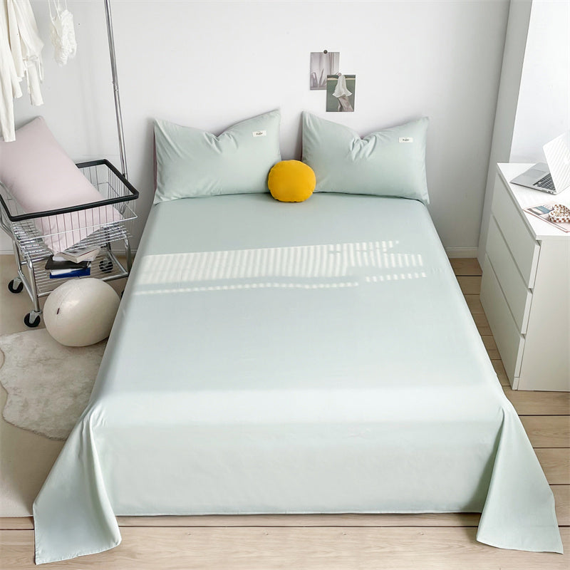 Modern Elegant Bed Sheet Set Solid Color Fitted Sheet for Bedroom